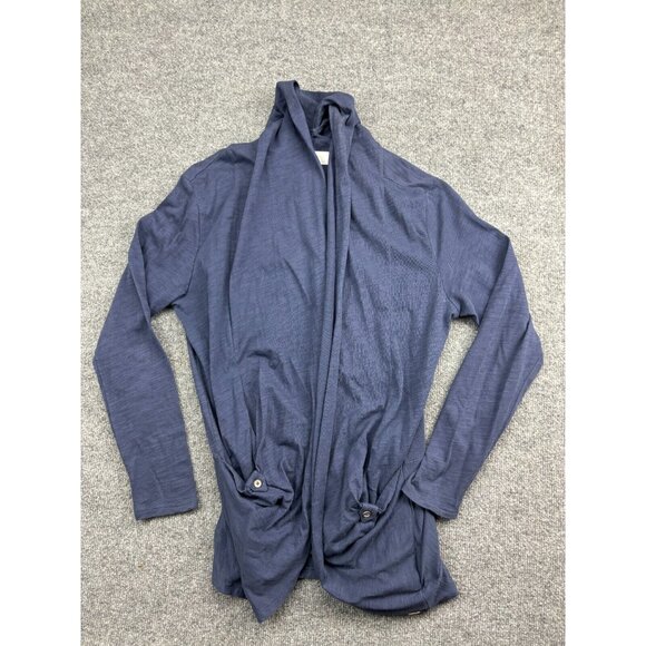 Carve Designs Cardigan Women's L Blue Pockets Open Front Lightweight Cotton - Picture 1 of 8